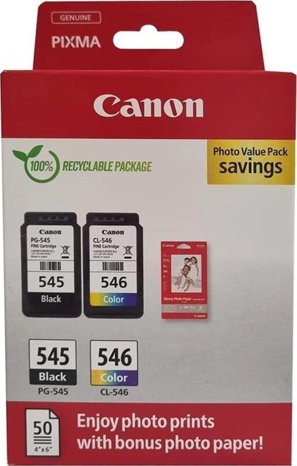 Canon PG-545 CL-546 Photo Value 2'li Mürekkep Kartuş - Image 1