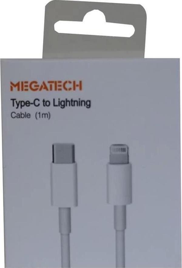 Megatech MT-D3L-T 1mt Usb Type-C to Lightning  Şarj ve Data Kablosu - Image 1