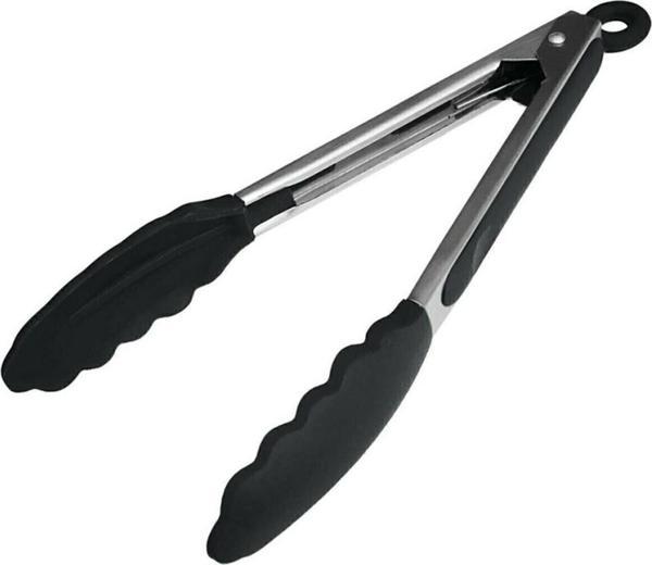 3B Trend Metal Kızartma Maşası Silikon Uçlu Maşa Siyah Renk - Image 1