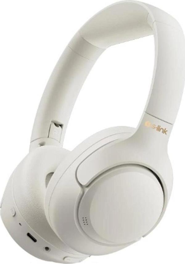 S-link DOOB Beyaz Hybrid ANC Bluetooth Kulaklık - Image 1