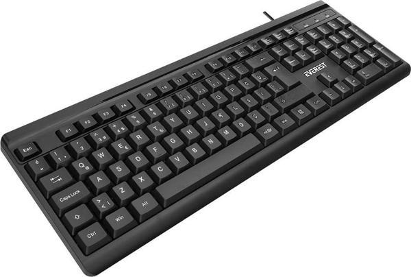 Everest KB-741Q  Siyah-Gri USB 2 Metre Bakır Kablolu Usb Q Klavye - Image 1