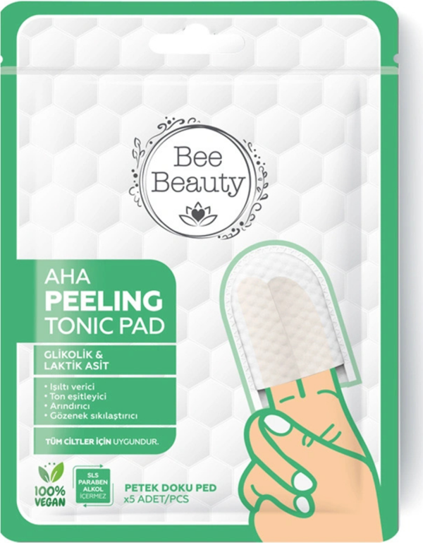 Bee Beauty AHA Peeling Tonik Ped Yeşil - Image 1