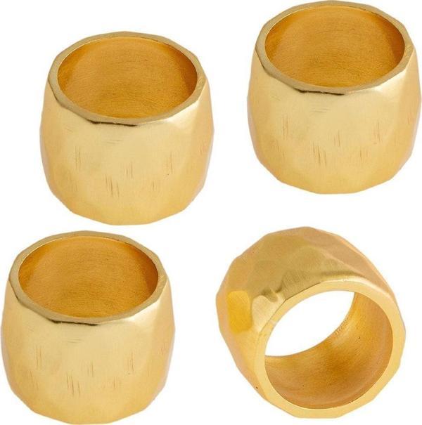 Jumbo Qarına 329 Gold Peçete Yüzüğü 4 Lü Set - Image 1