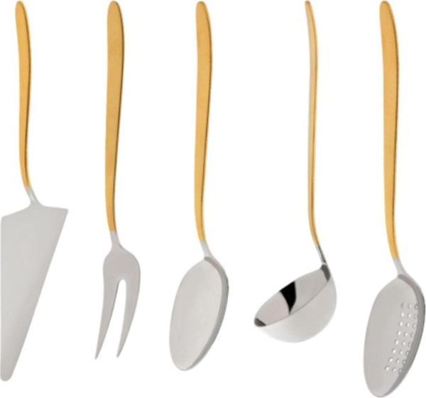 Jumbo 9400 Mat Altın 5 Parça Servis Takımı - Image 1