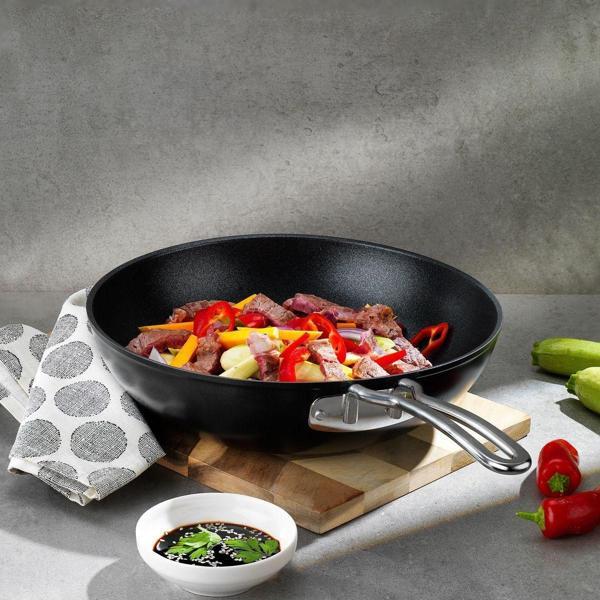 Schafer Gastronomie Master Granit Wok Tava 28 Cm-Siyah - Image 1