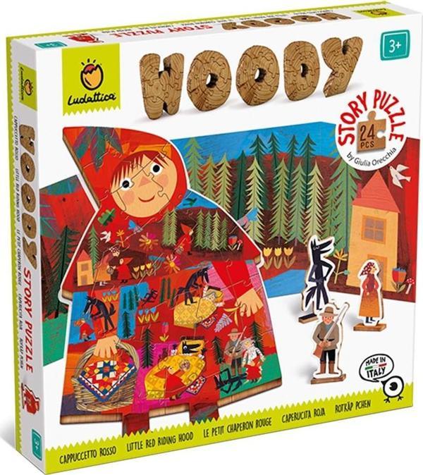 Ludattica Woody Story Puzzle - Little Red Riding Hood - Image 1