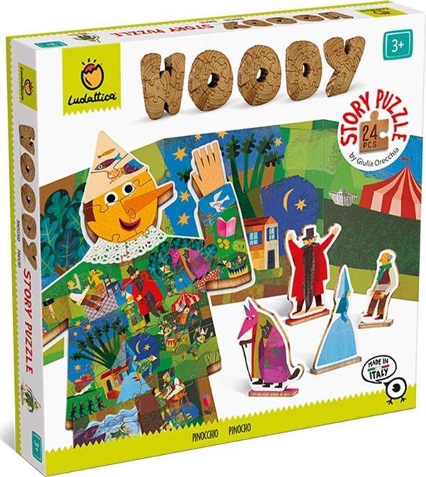 Ludattica Woody Story Puzzle - Pinocchio - Image 1