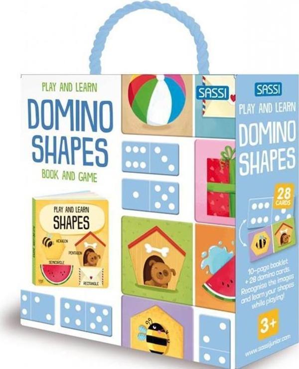 Sassi Play and Learn - Domino Shapes - Book and Game - Image 1