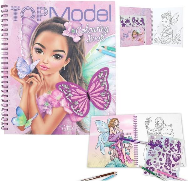 Top Model Topmodel Colouring Book With Sequins Faıry Love - Image 1
