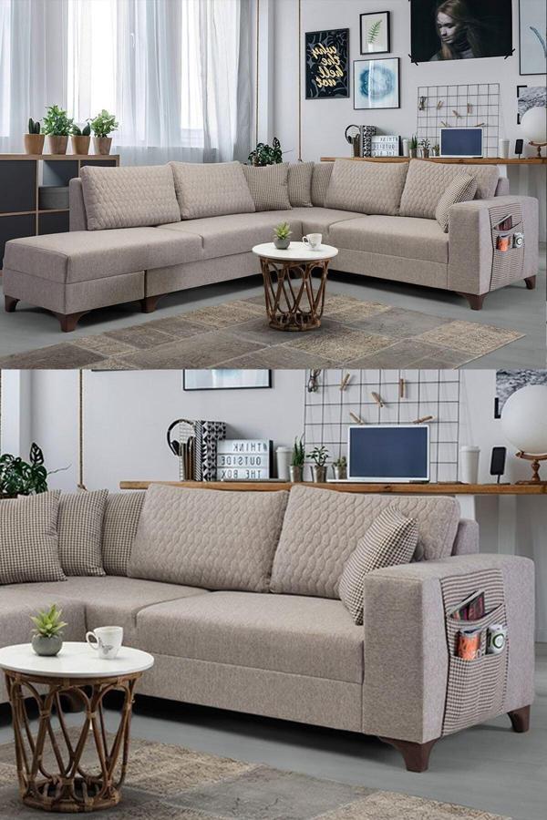 Eymense Loft Köşe Koltuk Takımı Krem - Image 1