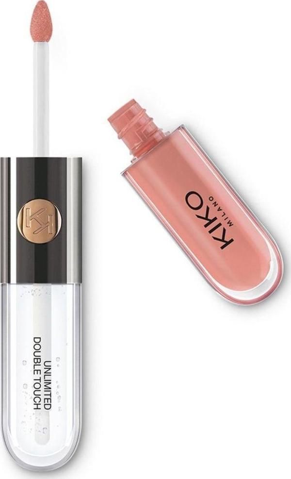 Kiko Likit Ruj - Unlimited Double Touch 102 Satin Rosy Beige 6 Ml 8025272623308 - Image 1