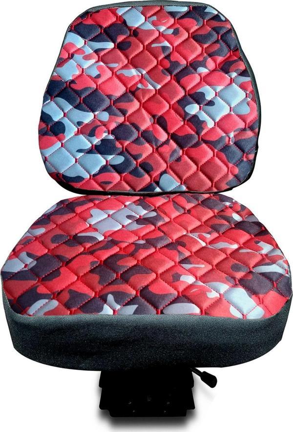 Traktör Koltuk Kılıfı - Tüm Traktörler-kırmızılı Kamuflaj -bb-368 - Image 1