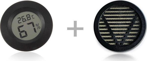 AEK-Tech Dijital Humidor Termometre Nem Ölçer ve Nemlendirici Haznesi Seti - Image 1
