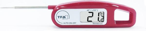 TFA Thermo Jack Katlanır Problu Dijital Termometre Bordo - Image 1