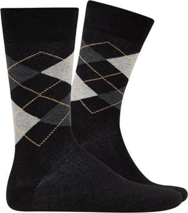 D'S Damat Erkek Ekose Çorap Siyah 40-44 - Image 1