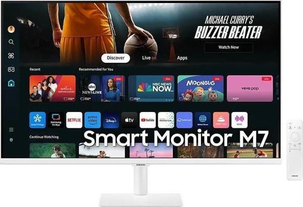 Samsung M7 M70D UHD 32'' 4ms 60Hz 4K Smart (Bluetooth+WiFi+USB+HDMI) Monitör LS32DM703UUXUF - Image 1