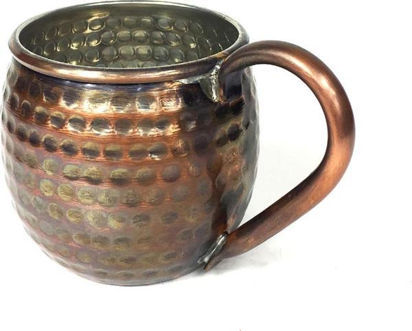 Shark Anatolia Luna Petekli Bakır Kupa Bardak Mug Oksit - Image 1
