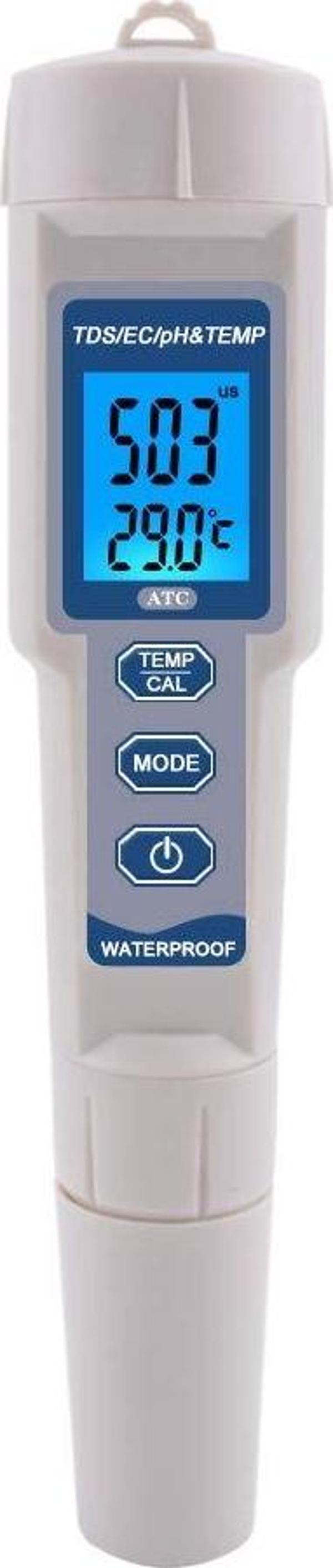 AEK-Tech PH-3508 4'ü 1 arada PH Metre TDS EC ve Sıcaklık Ölçer - Image 1