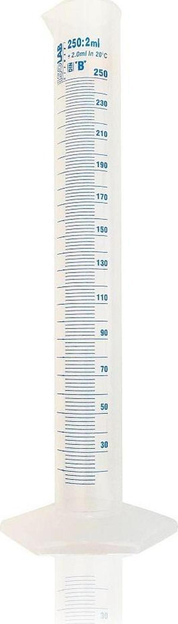 ISOLAB 250ml Plastik Mezür Mavi Skala - Image 1