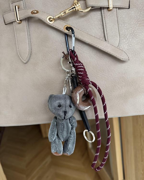 Silver Bear Çanta Askısı Charm - Image 1