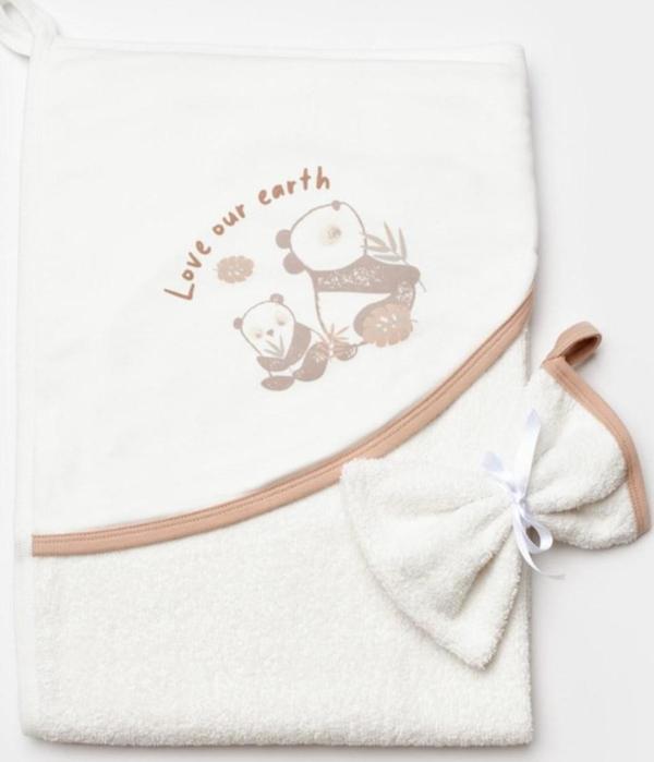 Biorganic Love Our Earth Bebek Havlu 85x90 Cm 66480 - Image 1