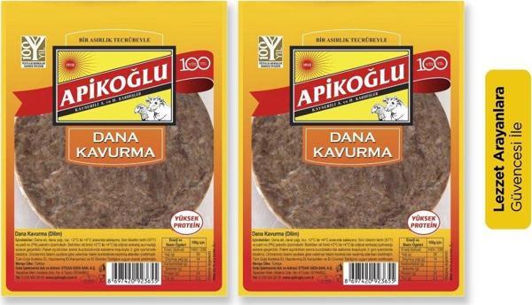 Apikoğlu Siniri Alınmış Dilim Kavurma 100 gr 2'li Paket - Image 1