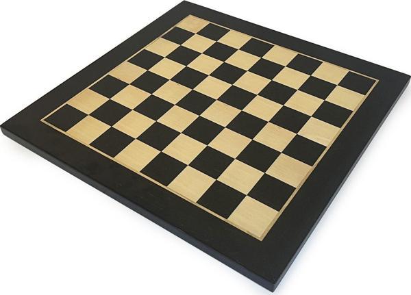 El Yapımı Ahşap Satranç Tablası Siyah 50x50cm - Image 1