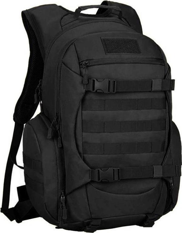 Protector Plus 45L Su Geçirmez Outdoor Sırt Çantası Sportif Siyah - Image 1