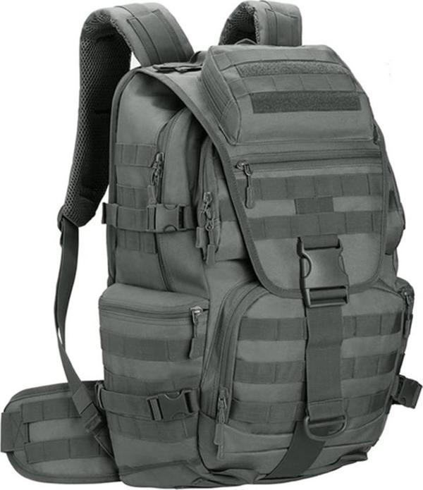 Protector Plus 50L Su Geçirmez Outdoor Sırt Çantası Sportif Gri - Image 1