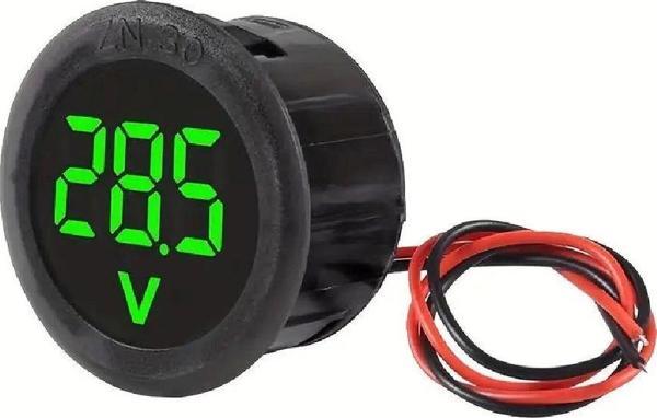 Dijital Voltmetre DC4-100V Yeşil Araç Karavan Motorsiklet Yat Tekne - Image 1