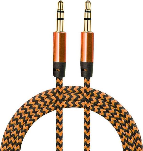 Diwu AUX Stereo 3.5mm Data Ses Örgü Kablo Bakır - Image 1