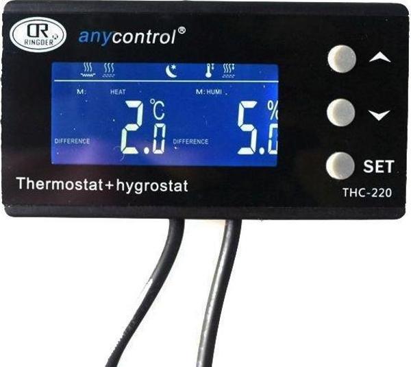 RINGDER THC-220 Nem ve Sıcaklık Termostatı - Image 1