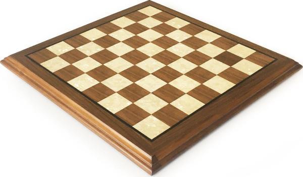 Helena Wood Art Masif Ceviz Sedefli Satranç Tablası 40x40cm - Image 1