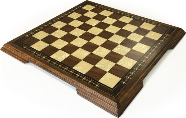 Helena Wood Art Masif Ceviz Sedefli Satranç Tablası 42 cm - Image 1