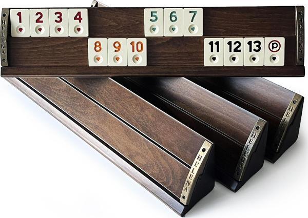 Helena Wood Art VIP El Yapımı Masif Ahşap Okey Takımı - Image 1