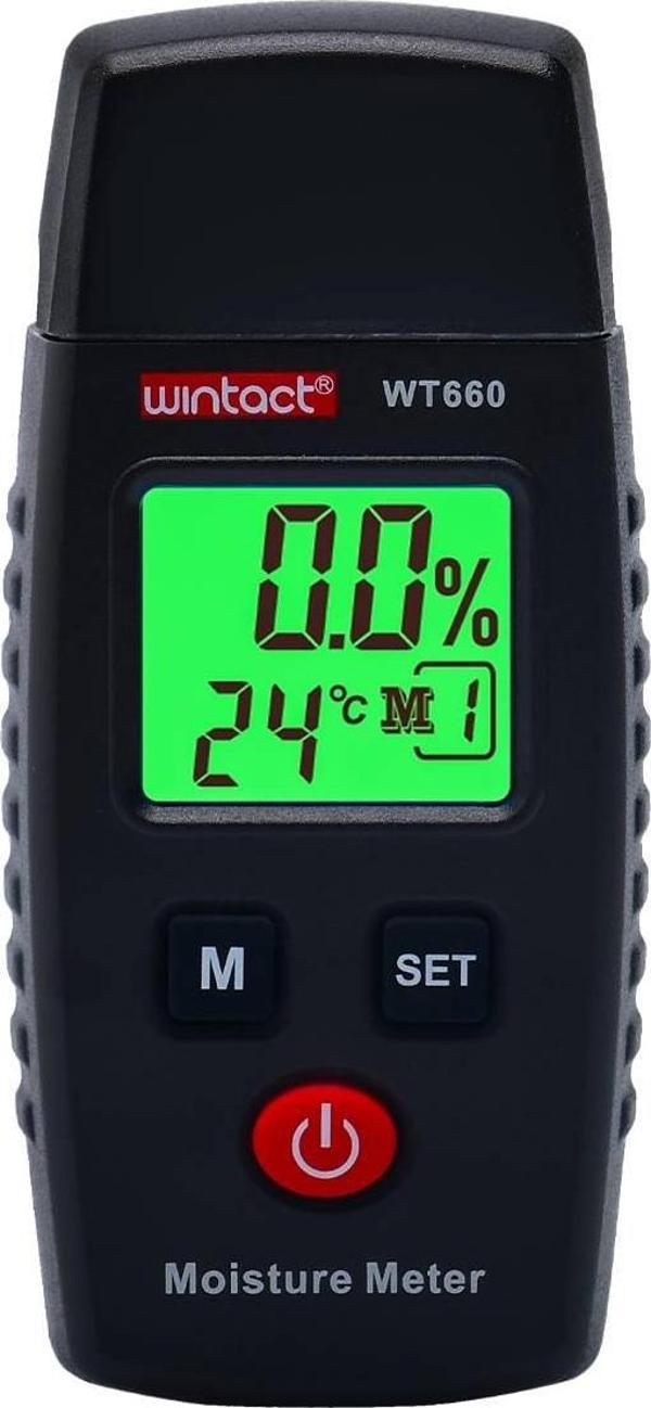 WINTACT WT660 Ahşap Kereste Beton Tuğla Nem Ölçer Küçük - Image 1