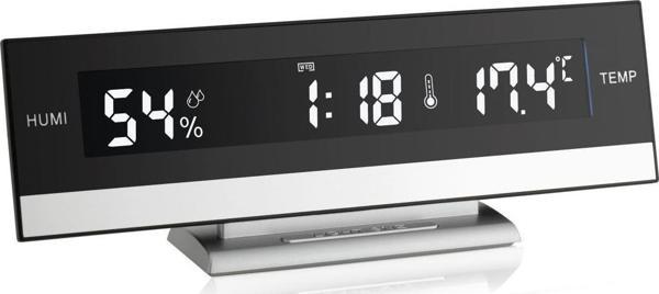 TFA Masaüstü Led Alarmlı Nem Ölçerli Saat Termometre 60.2011 - Image 1
