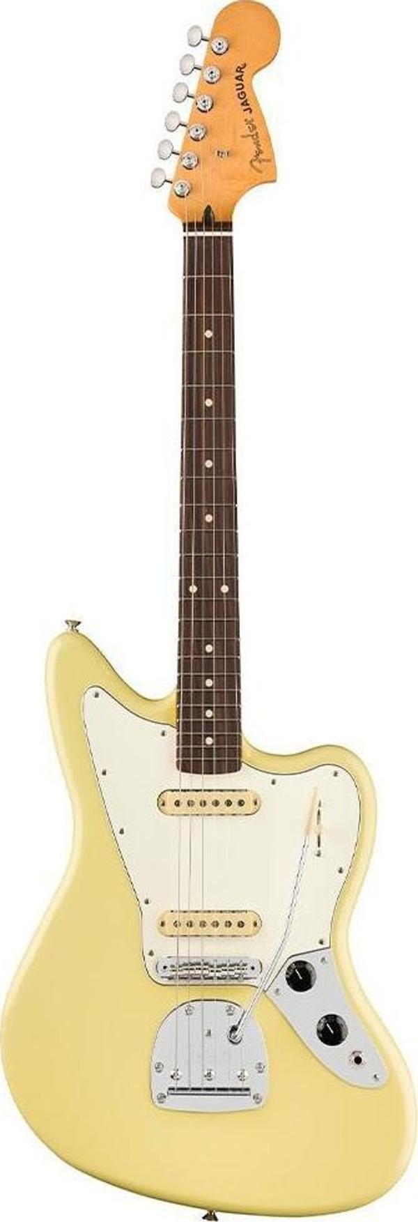 Fender Player II Jaguar Gülağacı Klavye Hialeah Yellow Elektro Gitar - Image 1