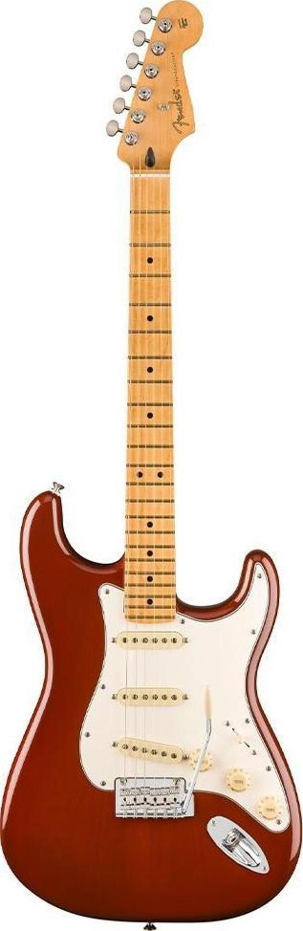 Fender Player II Stratocaster Chambered Mahogany Gövde Akçaağaç Klavye Transparent Mocha Burst Elektro Gitar - Image 1
