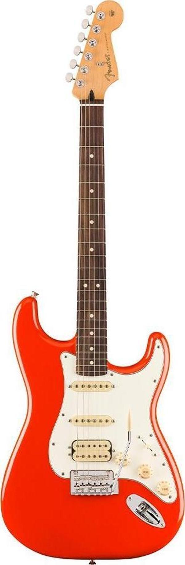 Fender Player II Stratocaster HSS Gülağacı Klavye Coral Red Elektro Gitar - Image 1