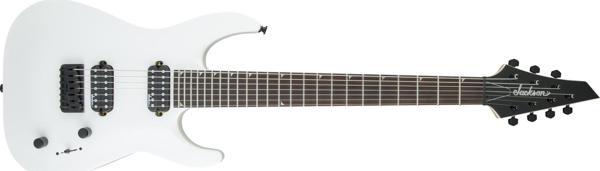 Jackson JS Dinky Arch Top JS32-7 DKA HT Amaranth Klavye Snow White 7 Telli Elektro Gitar - Image 1