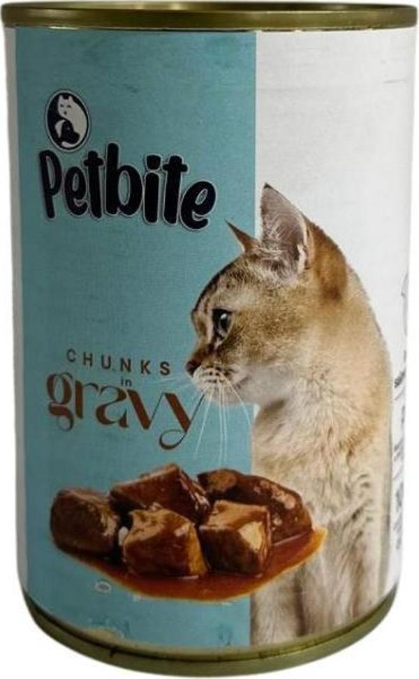 PETBİTE BALIKLI SOSLU KEDİ KONSERVESİ 400 GR - Image 1
