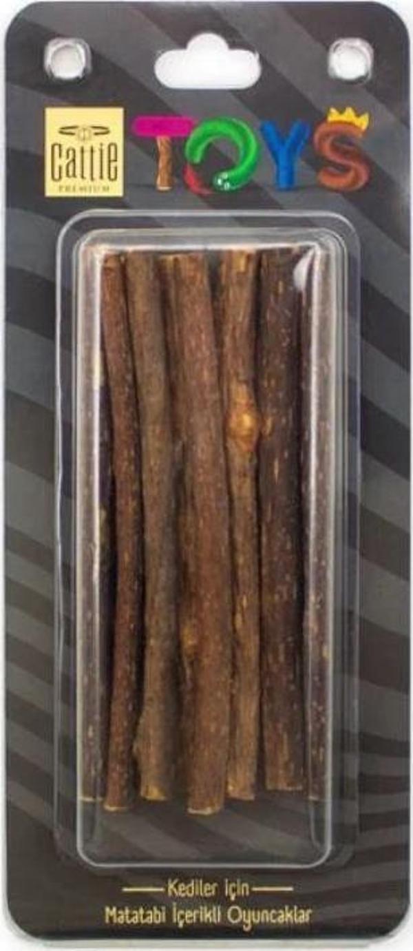 CATTİE MATATABİ İÇERİKLİ KEDİ OYUNCAĞI KALIN ÇUBUK 12CM 12 Lİ - Image 1