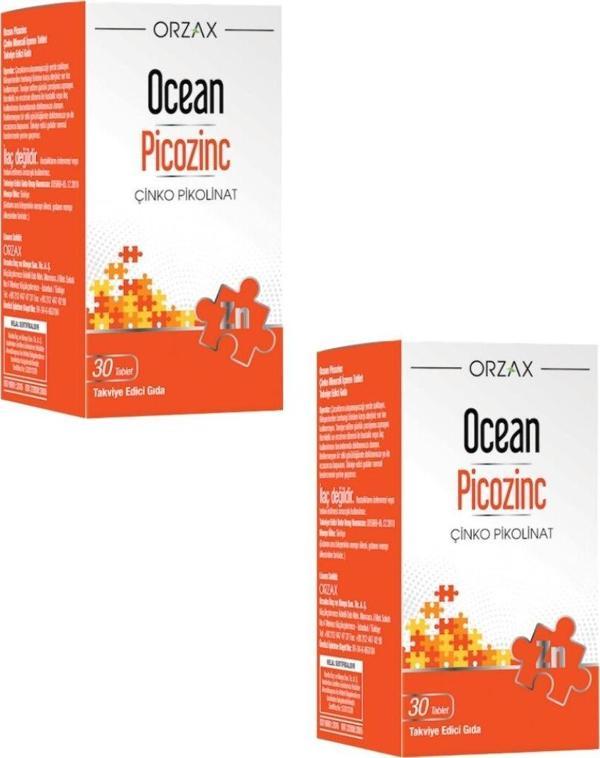 Ocean Picozinc 30 Tablet x 2 Adet - Image 1