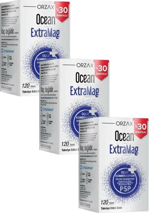 Ocean Extramag 120 Tablet x 3 Adet - Image 1