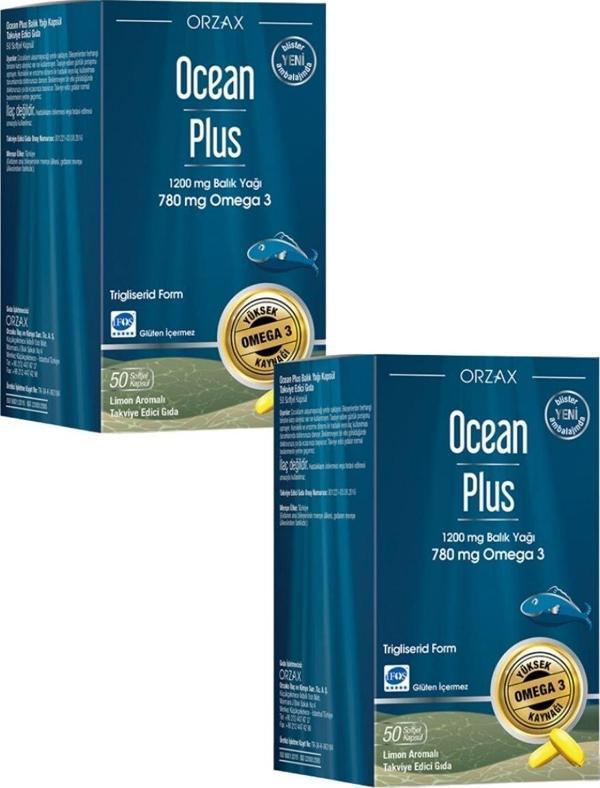 Ocean Plus 1200 mg Balık Yağı 50 Kapsül x 2 Adet - Image 1
