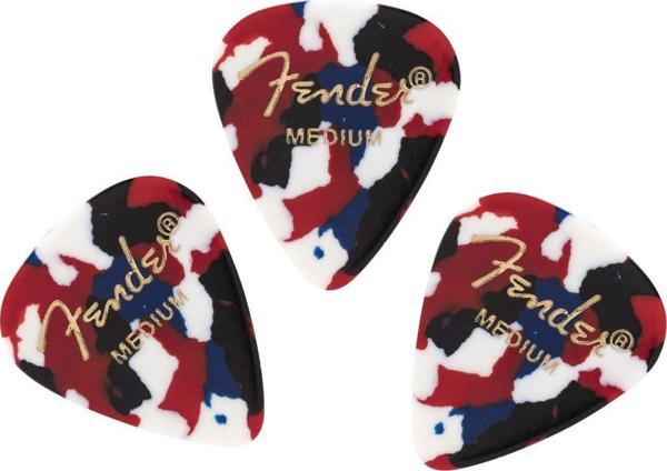 Fender Gitar Penası 3 Adet Classic Celluloid Confetti 351 Shape Medium - Image 1