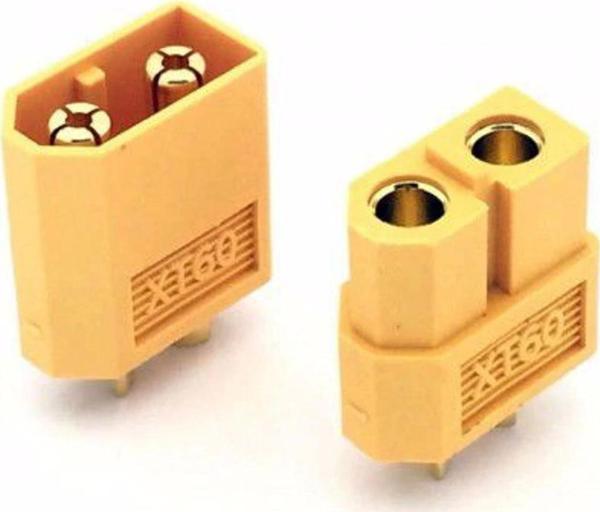 XT-60 Batarya Konnektör Dişi-Erkek Çift Plug 60A Li-Po - Image 1