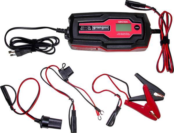 Grangos GBC10A 6V/12V 180Ah Akıllı Dijital Akü Şarj ve Bakım Cihazı - Image 1