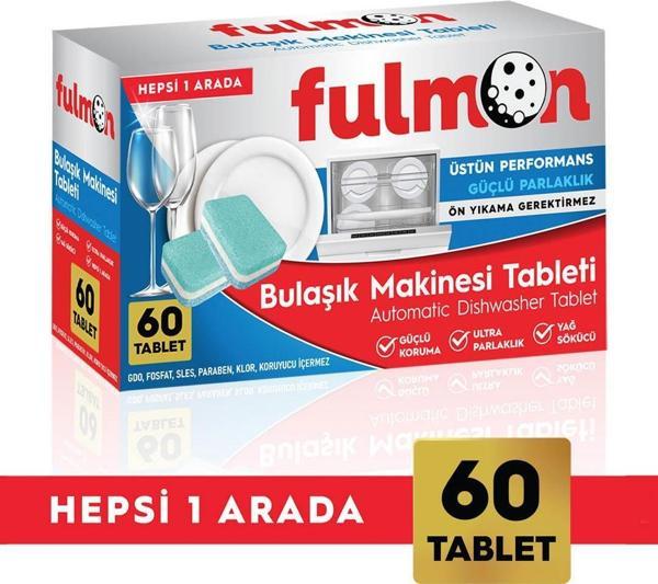 FULMON 60'LI BULAŞIK MAKİNESİ TABLETİ HEPSİ BİR ARADA  - Image 1